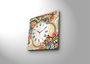 Wallity Reloj de Pared de Lienzo Decorativo 4545CS-44 Multicolor